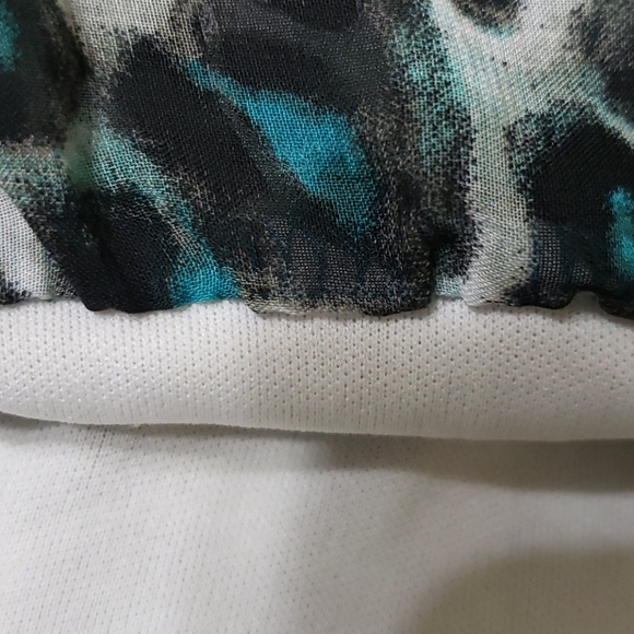 George Girls Turquoise and Black Blouse - Picture 9 of 12